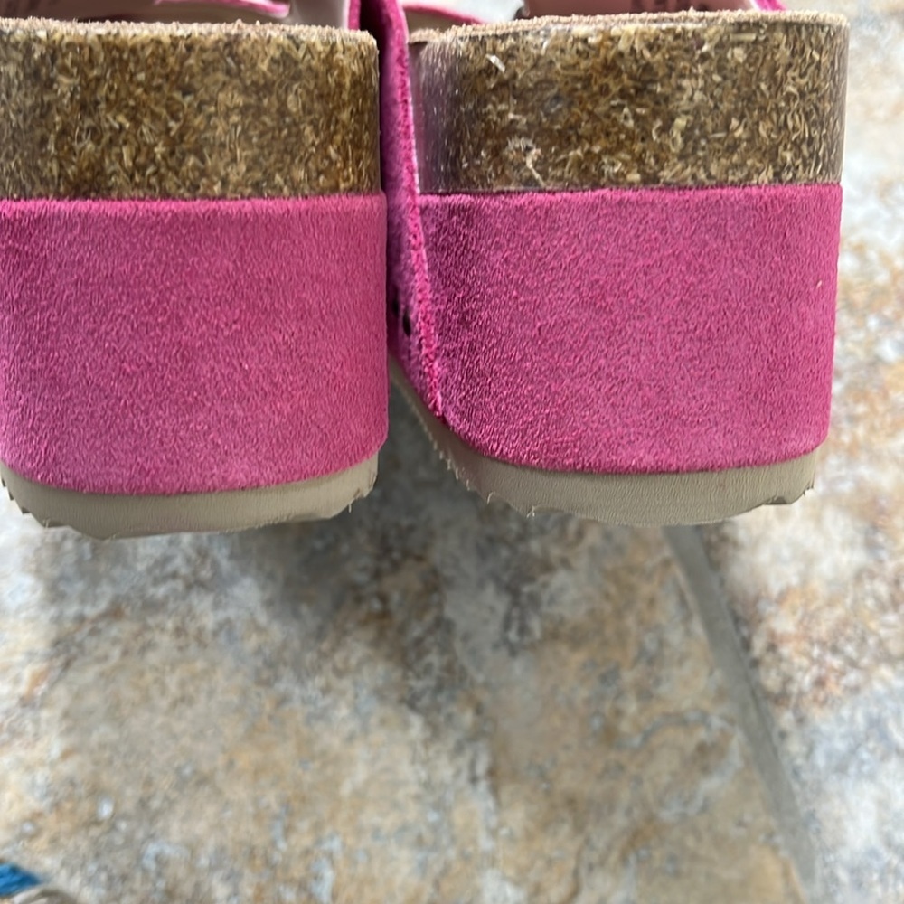 Free People x Intentionally Blank Rule Breaker Platform Suede Sandals Sz 7 NEW - Picture 8 of 14